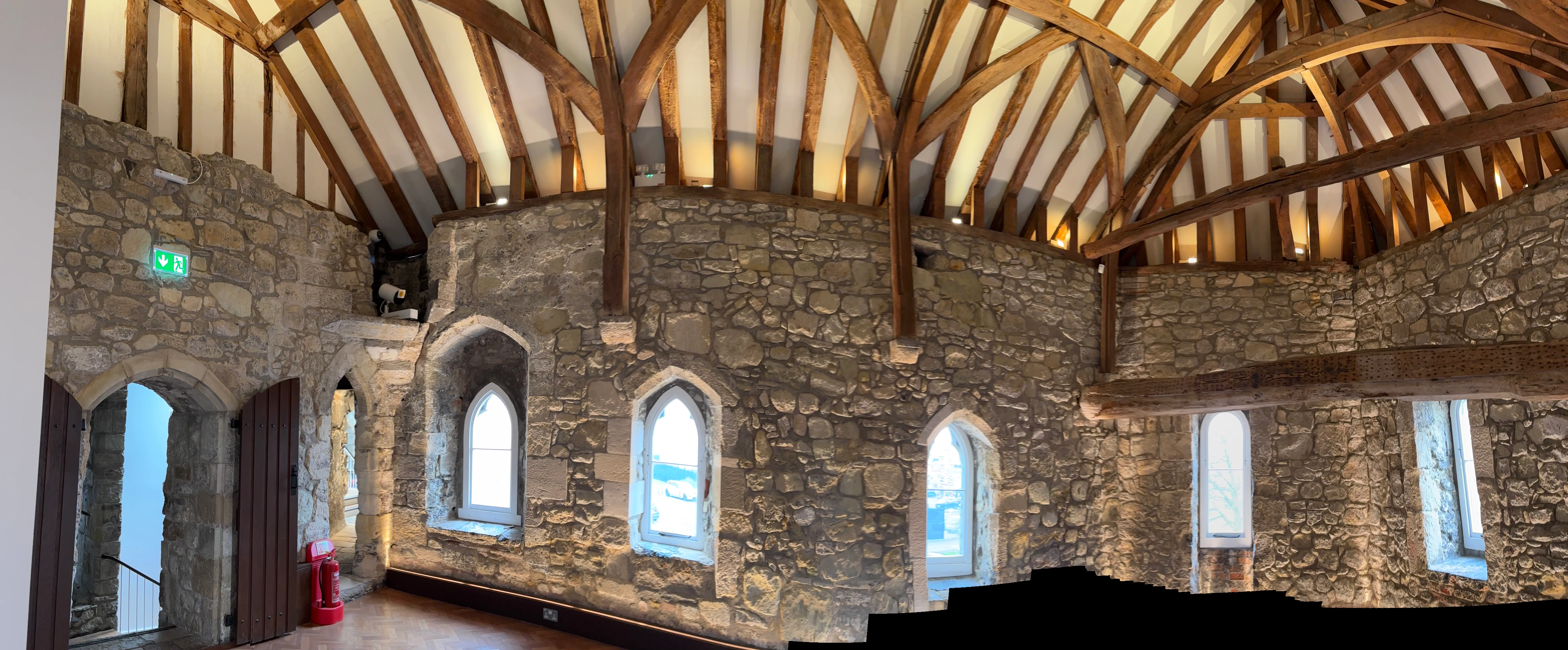 The stone interior of Southampton's Bargate
