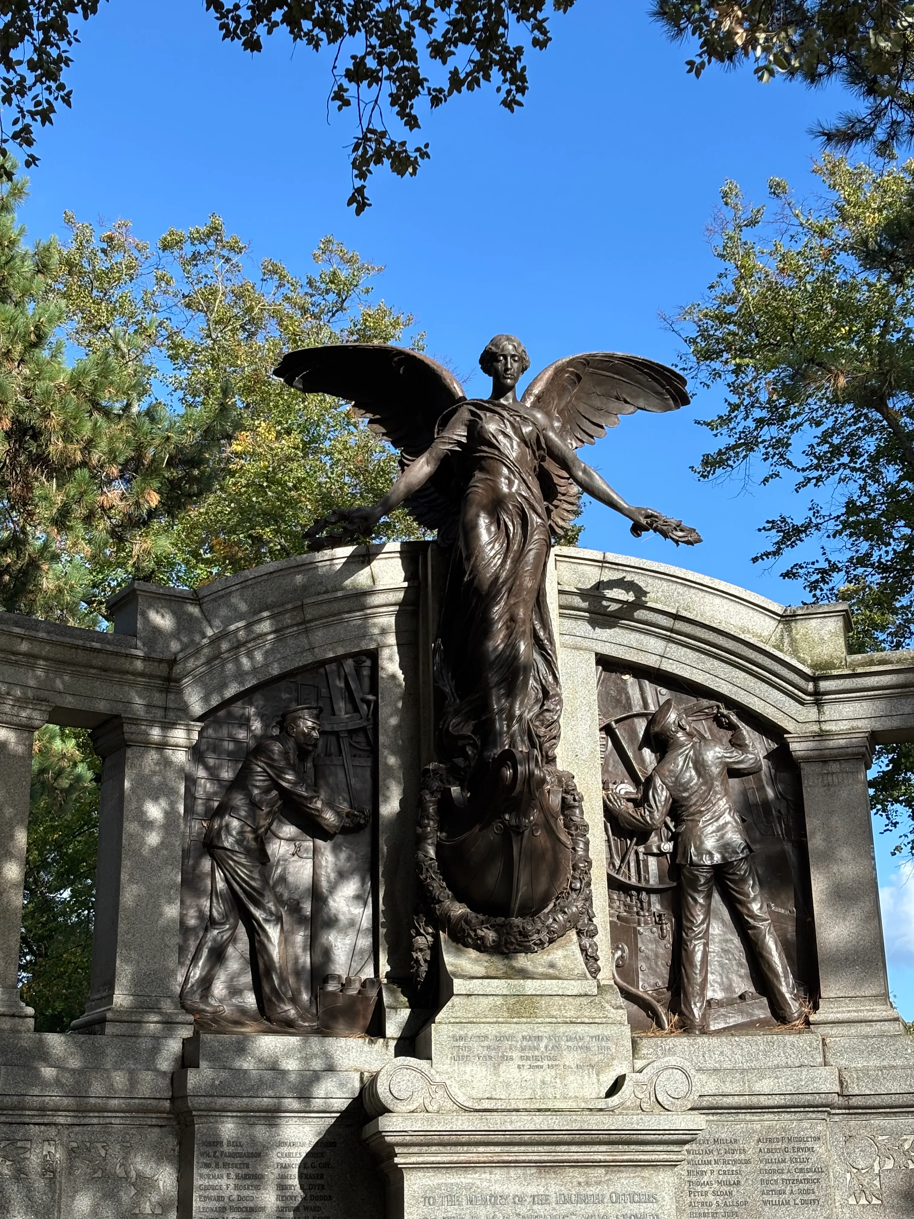 The Titanic Engineers' Memorial in Southampton